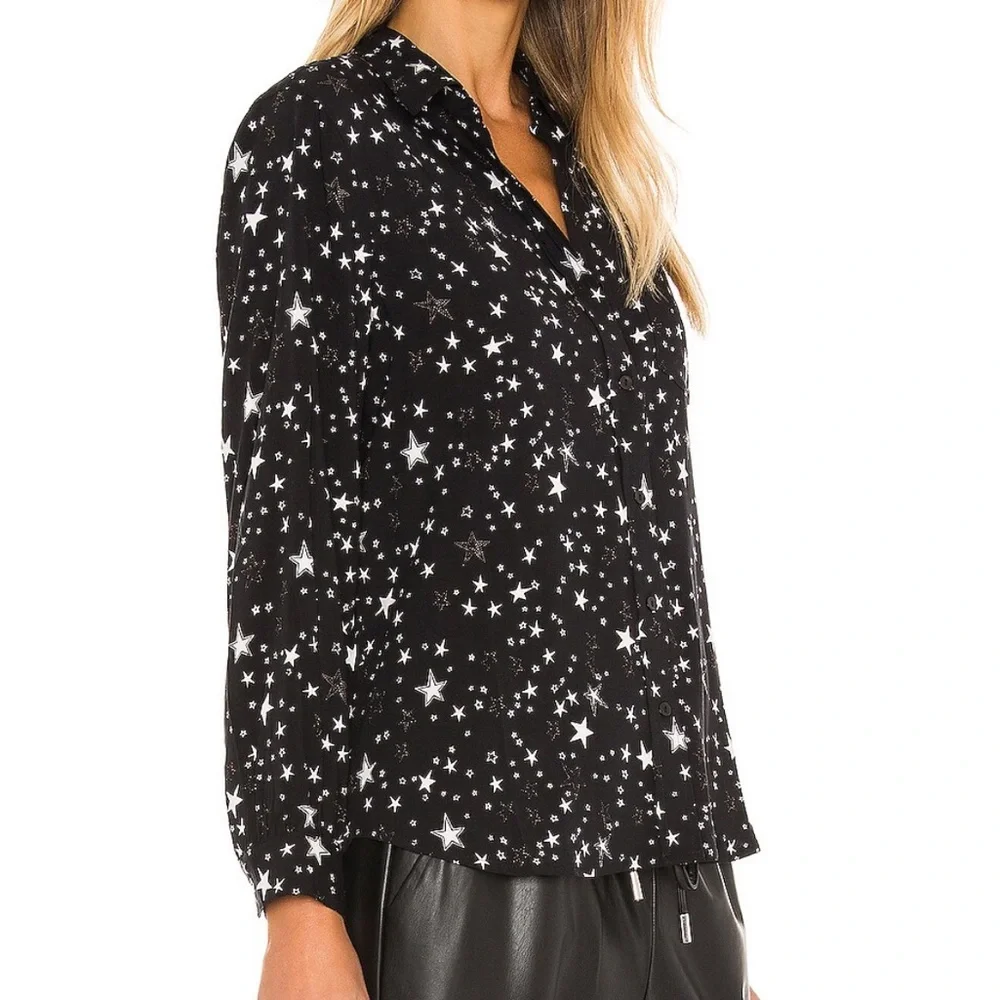 🟣 Rails Button Down - Star Pattern - Picture 3 of 10